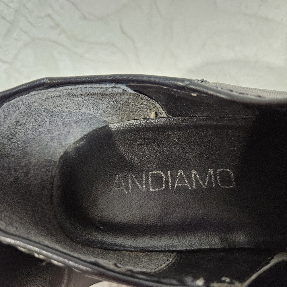 Andiamo Sassy Black Leather Booties - Picture 6 of 14